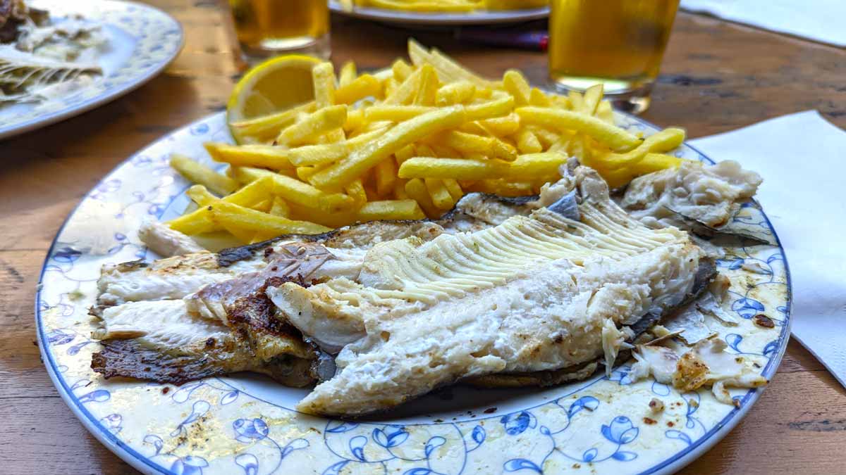 Fisch mit Pommes Frites