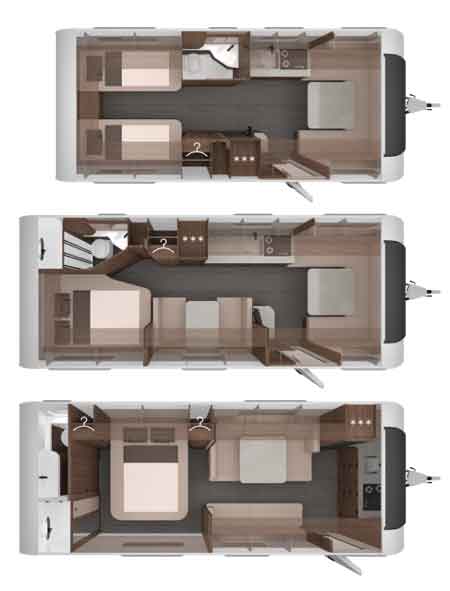 Grundrisse des Knaus Nordwind